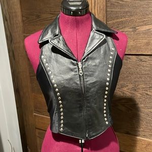 Leather vest